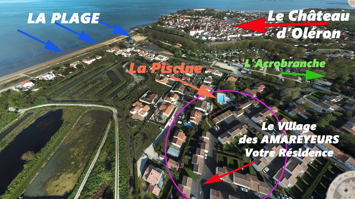 Vue aérienne du Village des Amareyeurs